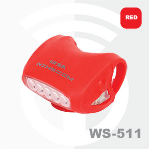 경량7구 실리콘LED(자전거용) (WS-511)빨강