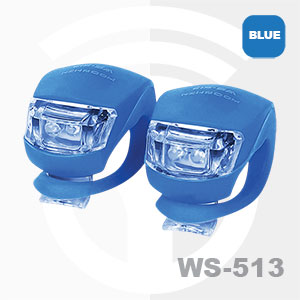 경량2구 실리콘LED(2개한쌍/자전거용) (WS-513)파랑